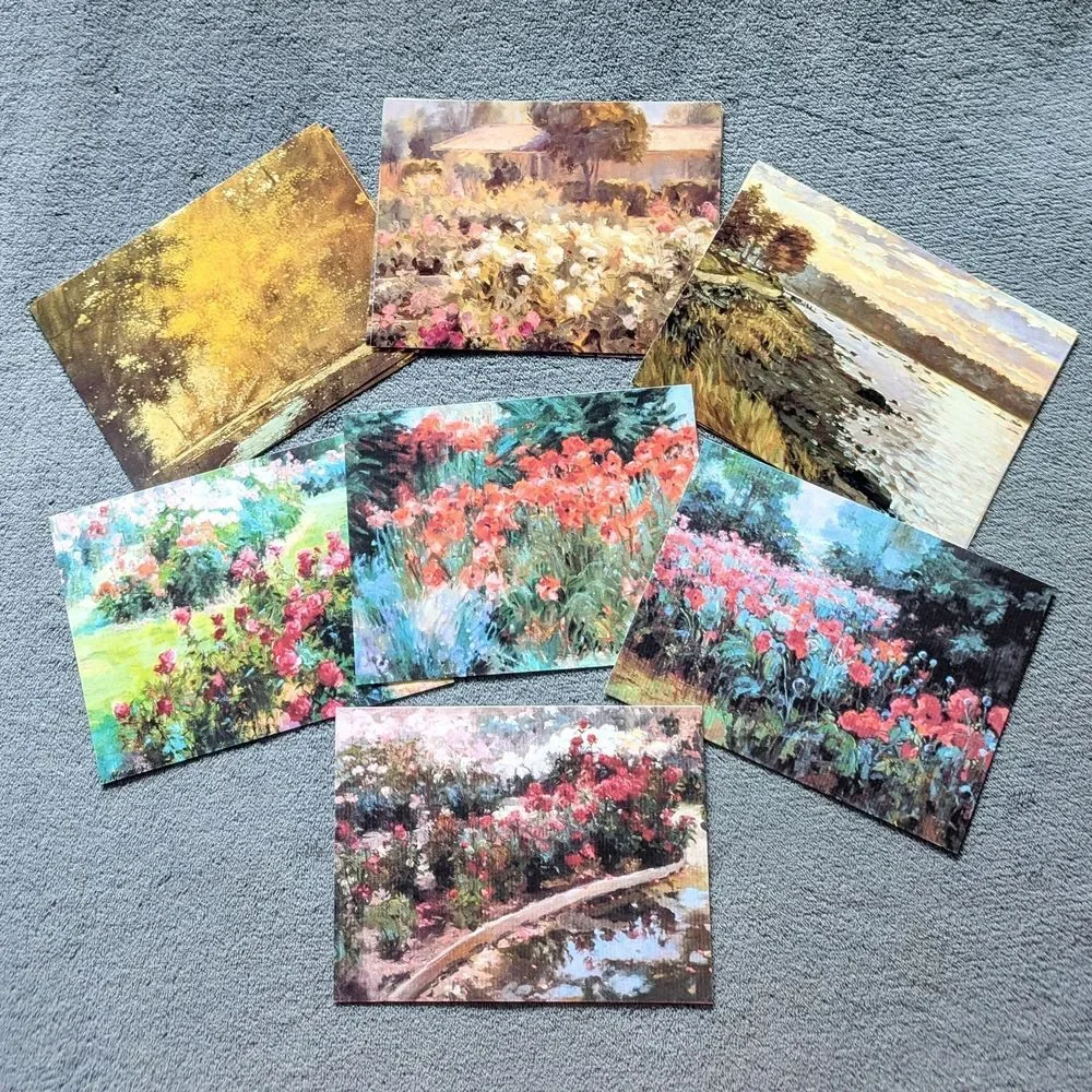 Box of 27 Blank Greeting Cards & Envelopes - Painting Themed